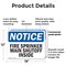 Signmission Fire Sprinkler Main Shutoff Inside OSHA Notice Sign, Plastic, 18in W x 12in L, 2PK OS-2PACK-NS-P-1218-L-12671 - alternate 5